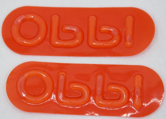 Stampaggio ad iniezione TPU Sollevare le linguette del polsino 3d, cucire sulle toppe del logo