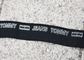 cinghie elastiche nere della tessitura di 2cm stampate con il logo tagliato bianco delle lettere