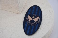 Etichette personalizzate in silicone per trasferimento termico su capi d'abbigliamento con loghi a 3 colori