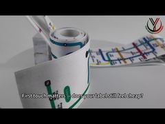 Toppe serigrafate SGS ODM su nastro 100% cotone Oeko Tex Standard 100