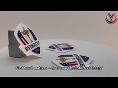 Stampa di etichette in tessuto in silicone personalizzate per abbigliamento