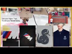 Etichette personalizzate trasparenti in silicone con logo per trasferimento a caldo per abbigliamento