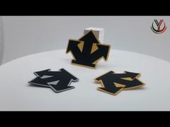 Etichette di abbigliamento lavabili stampate in twill da 1 mm Logo in silicone personalizzato