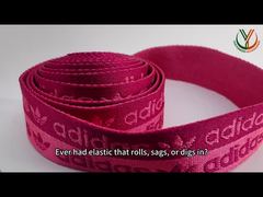 Orologio: fascia elastica jacquard bicolore personalizzata con vetrina in poliestere nylon spandex