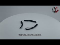 Uno sguardo più da vicino: Logo 3D sollevato TPU Tiratore di cerniera di plastica OEKO Tiratore di cerniera di gomma