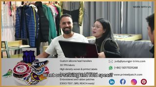 Inchiostro da stampa per etichette tessute personalizzate per indumenti