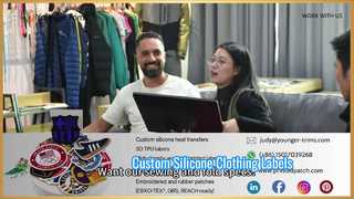 Etichette con logo in silicone personalizzate per abbigliamento