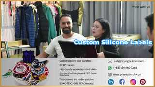 Etichette di trasferimento termico in silicone personalizzate