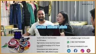 Etichette personalizzate per ganci in silicone per abbigliamento