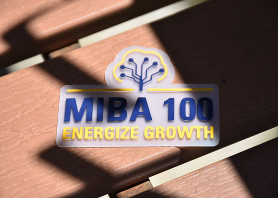 TPU spesso 0.8mm trasparente ha stampato il silicone Logo Custom dell'etichetta