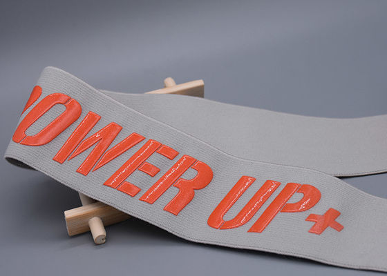 Logo brillante 47mm del silicone largamente non slittare banda elastica per gli indumenti