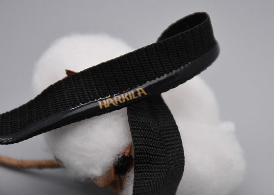 Il poliestere ha personalizzato 1.5cm non slitta la banda elastica con il logo stampato del silicone