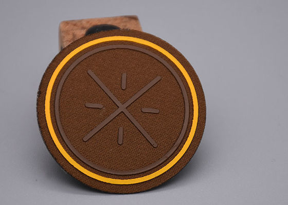 2D tessuto alzato di Logo Heat Transfer Clothing Labels del silicone