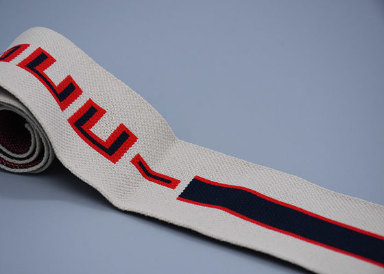 L'abbigliamento ha personalizzato la banda elastica del jacquard con un logo laterale