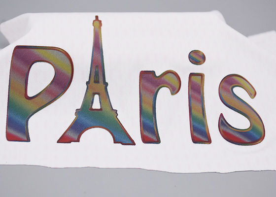 Le etichette d'iscrizione Colourful dell'abbigliamento del trasferimento di calore del film hanno personalizzato