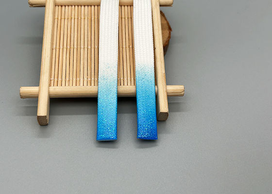 cavo lungo del cordone del poliestere dell'abbigliamento di 30cm con le gocce brillanti del silicone su entrambe l'estremità