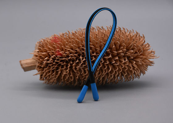 Cavo su ordinazione del cordone della corda lunga dell'abbigliamento 10cm che gocciola silicone brillante ad entrambe l'estremità