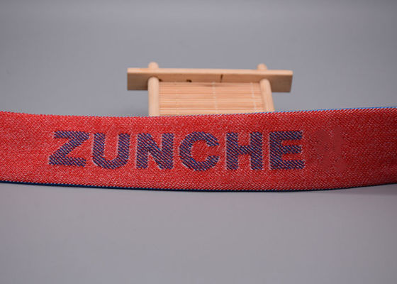 Il jacquard ha alzato la banda elastica sciolta di Logo Customized 35mm per abbigliamento