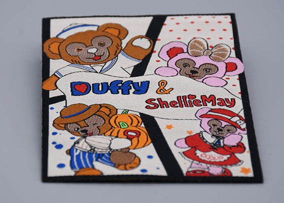 Ricamo inferiore ritenuto su misura Logo Patch For Garments