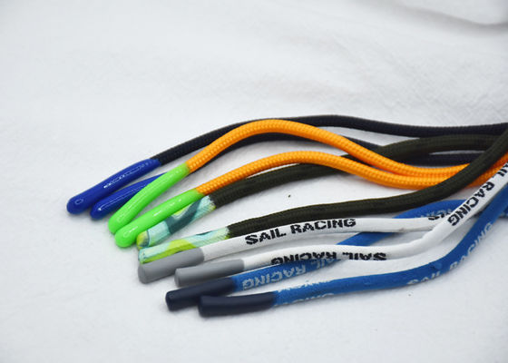 Cavo del cordone del poliestere dello SGS 3mm 4mm 5mm con le punte di conclusione della pallottola del silicone