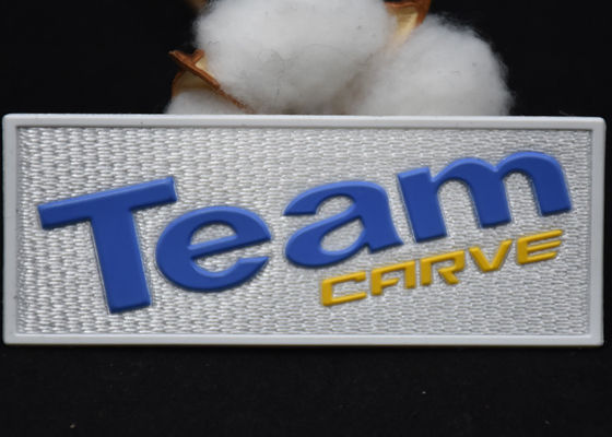 Toppe su ordinazione del trasferimento di calore del silicone della toppa 3D dell'abbigliamento del tessuto di Tatami